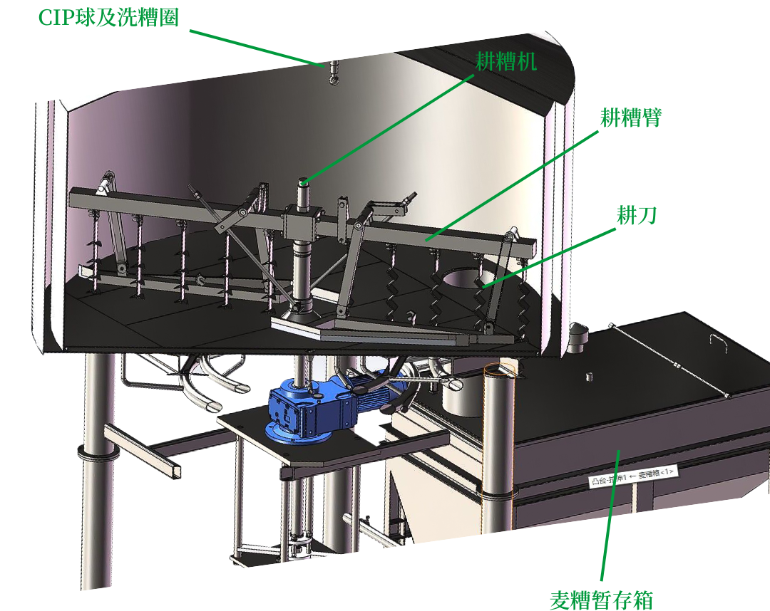 天泰<a href=http://m.milanpj.com/ target=_blank class=infotextkey>啤酒設備</a>過濾罐三維設計圖